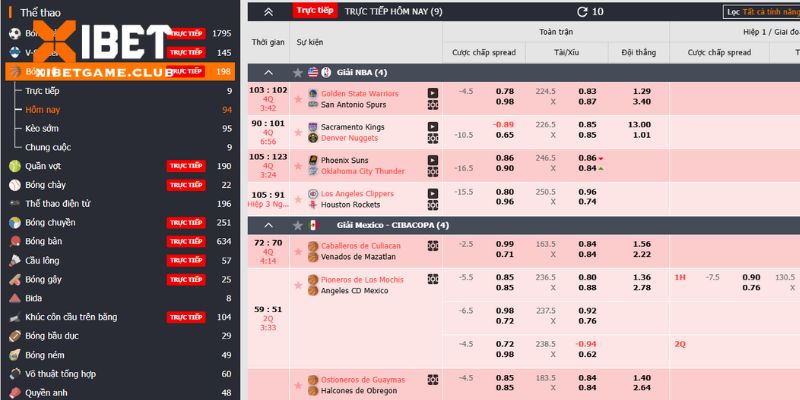 Tìm hiểu về bộ môn cá độ bóng rổ tại XIBET