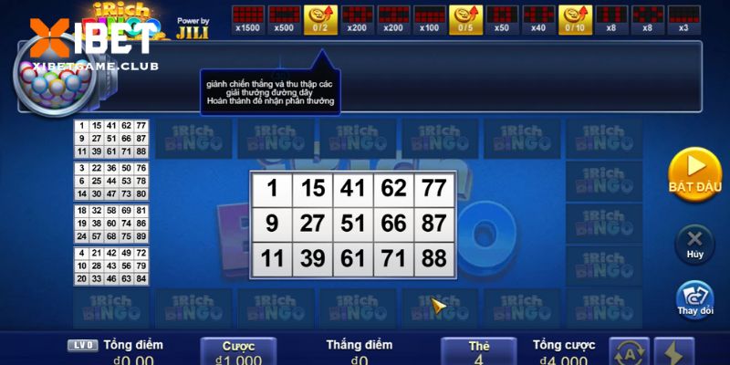 Thông tin về trò chơi iRich Bingo đầy đủ nhất