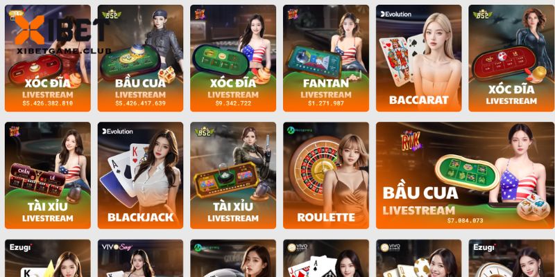 Bạn có thể lựa chọn đa dạng bàn cược khác nhau dễ dàng