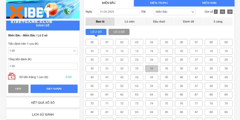 Thông tin về cá cược lô đề truyền thống trên trang web XIBET