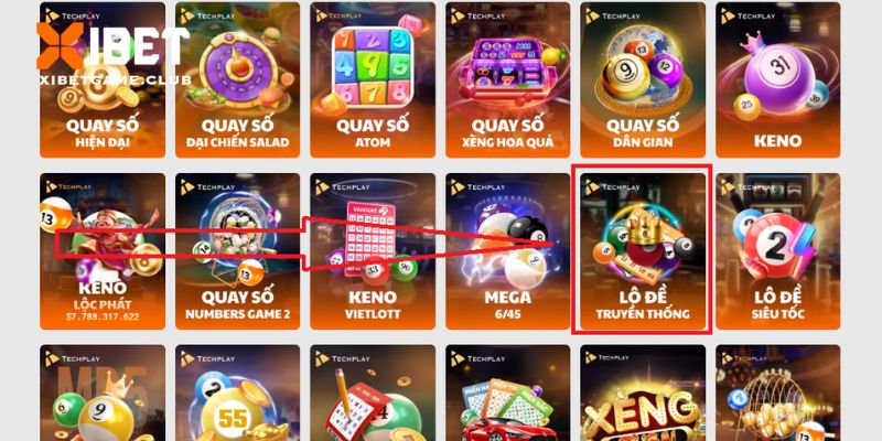 Người chơi lựa chọn lô đề truyền thống để giải trí
