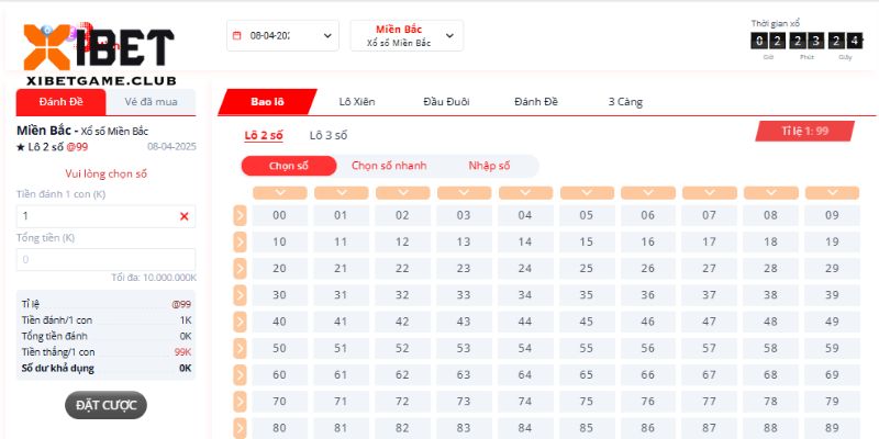 Đặt cược với lô đề 3 miền chất lượng