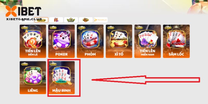 Chọn game bài mậu binh để bắt đầu tham gia giải trí
