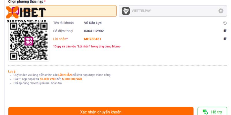 Người chơi nạp tiền để có được số vốn giải trí hợp lệ