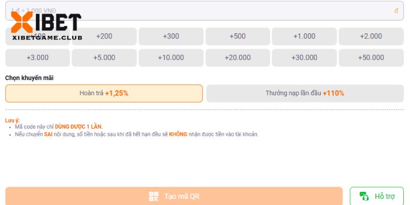 Quy trình nạp thông qua codepay nhanh và đơn giản