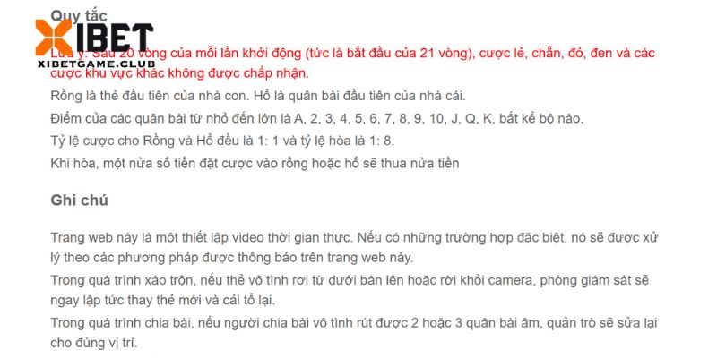 Tìm hiểu luật chơi đầy đủ của game bài Dragon Tiger