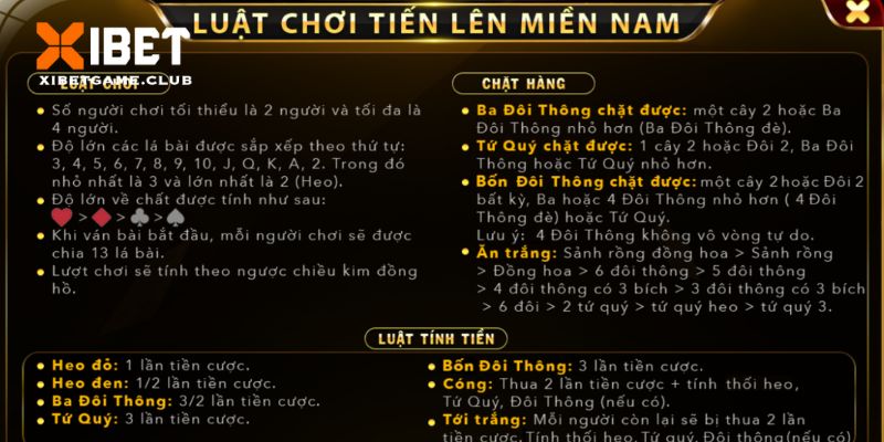 Ván đấu diễn ra với quy luật đơn giản nhất