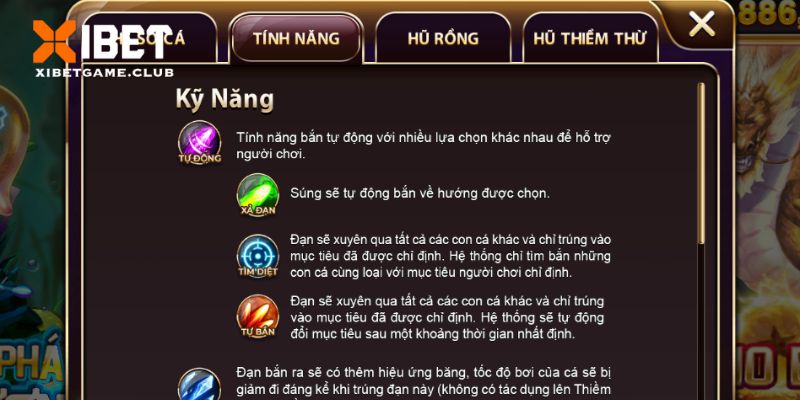 Những tính năng đặc biệt được nhà cái cung cấp