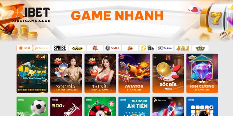 Trò chơi game nhanh nhận được đánh giá cao