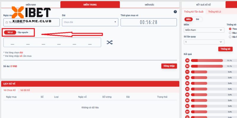 Người chơi mua vé số cặp nguyên và nhận thưởng theo quy định