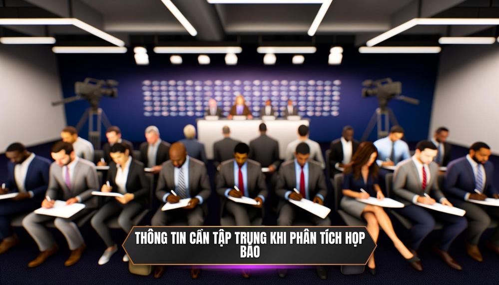 Thông tin cần tập trung khi phân tích họp báo