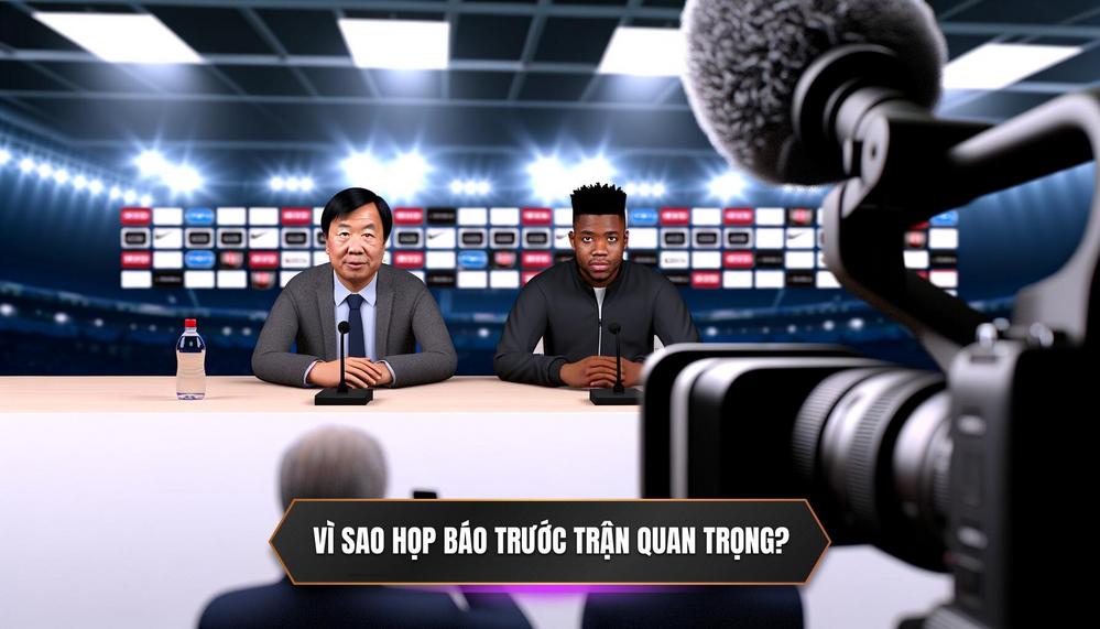 Vì sao họp báo trước trận quan trrongj